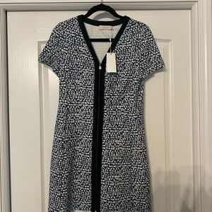 Tory Burch Navy and White Mini Dress